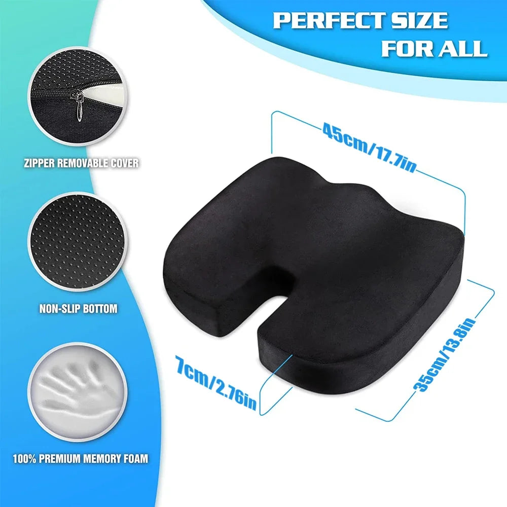 Orthopedic Gel & Memory Foam Coccyx Protect Cushion - Image 2