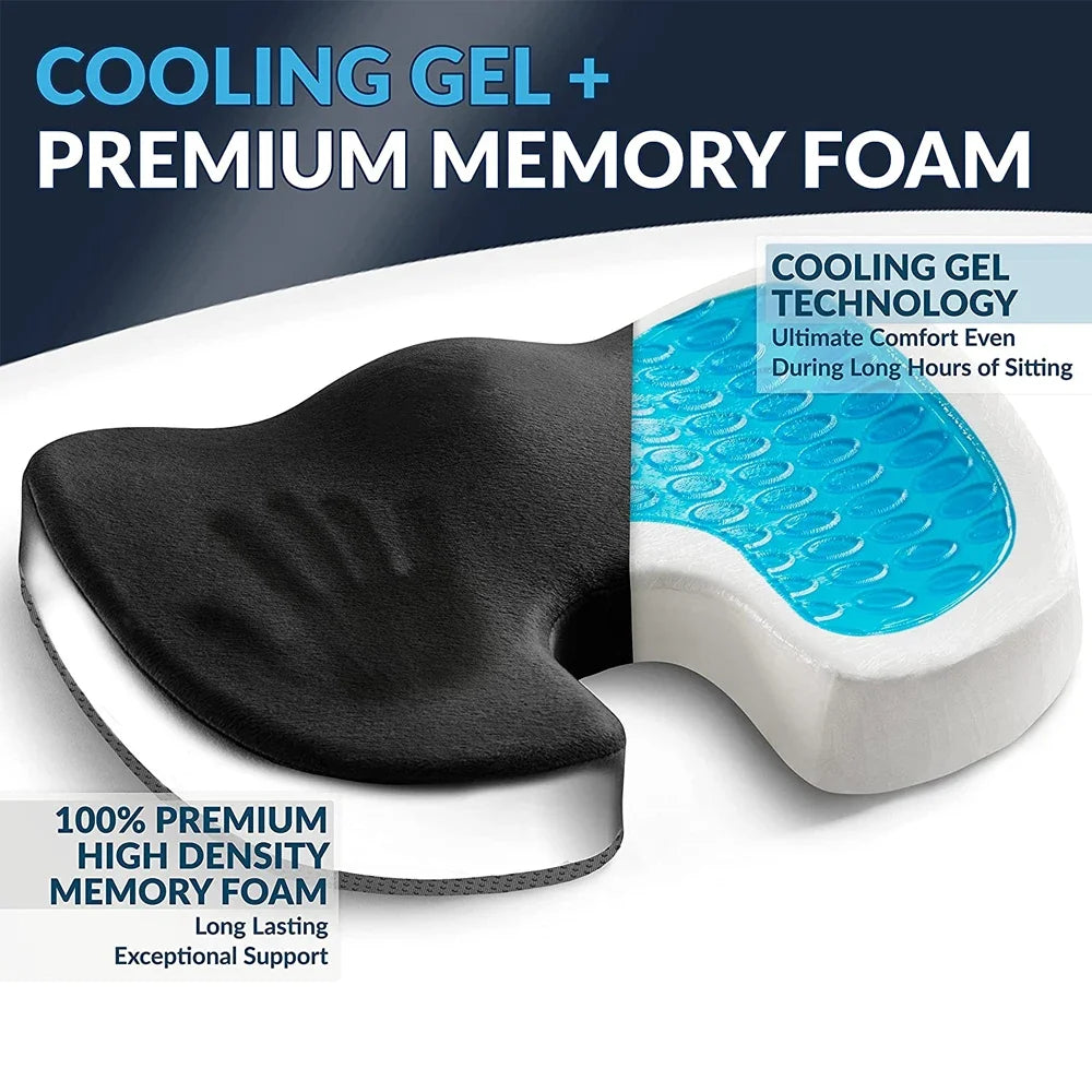 Orthopedic Gel & Memory Foam Coccyx Protect Cushion - Image 3