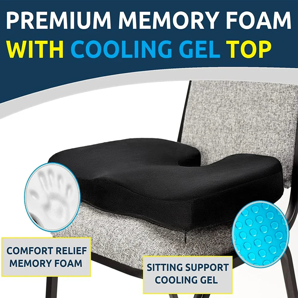 Orthopedic Gel & Memory Foam Coccyx Protect Cushion - Image 4