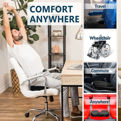 Orthopedic Gel & Memory Foam Coccyx Protect Cushion - Image 6