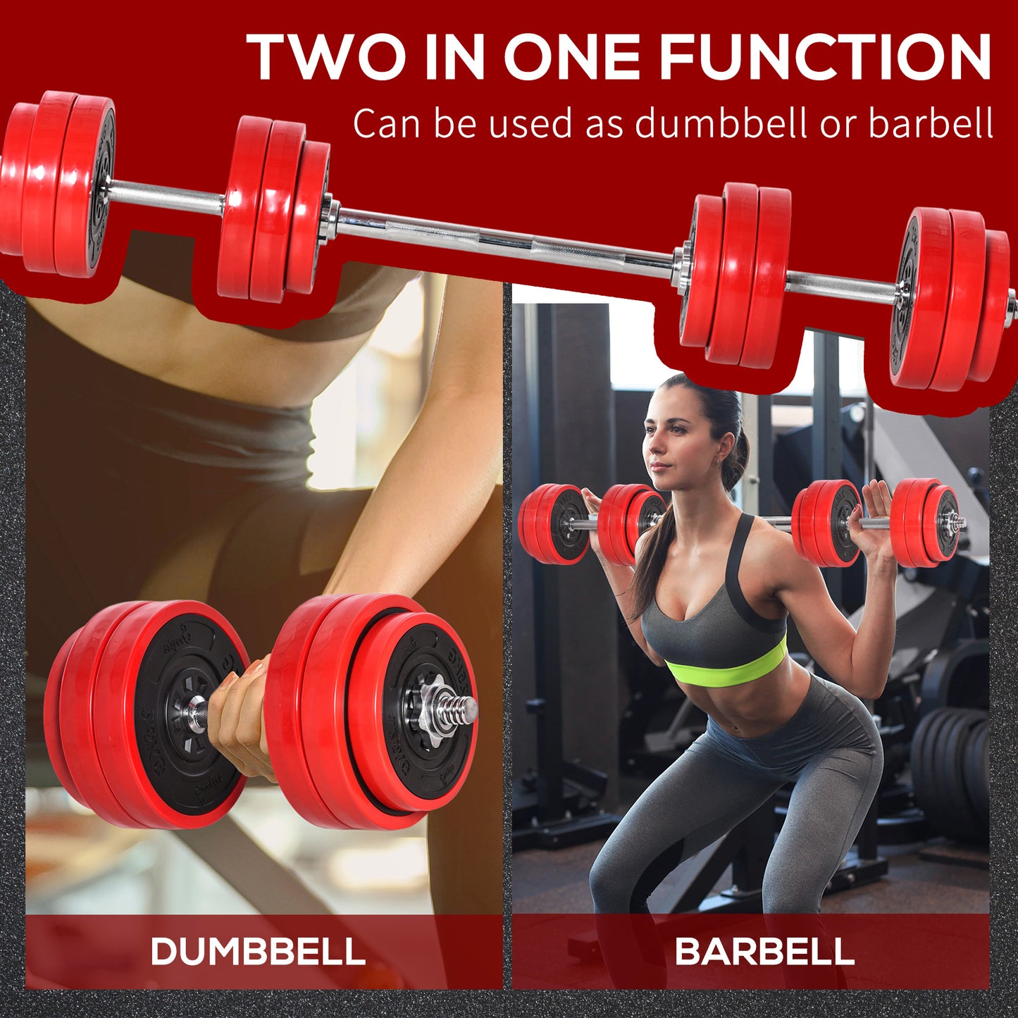 Adjustable Dumbbell Set - 66 lbs - Image 2