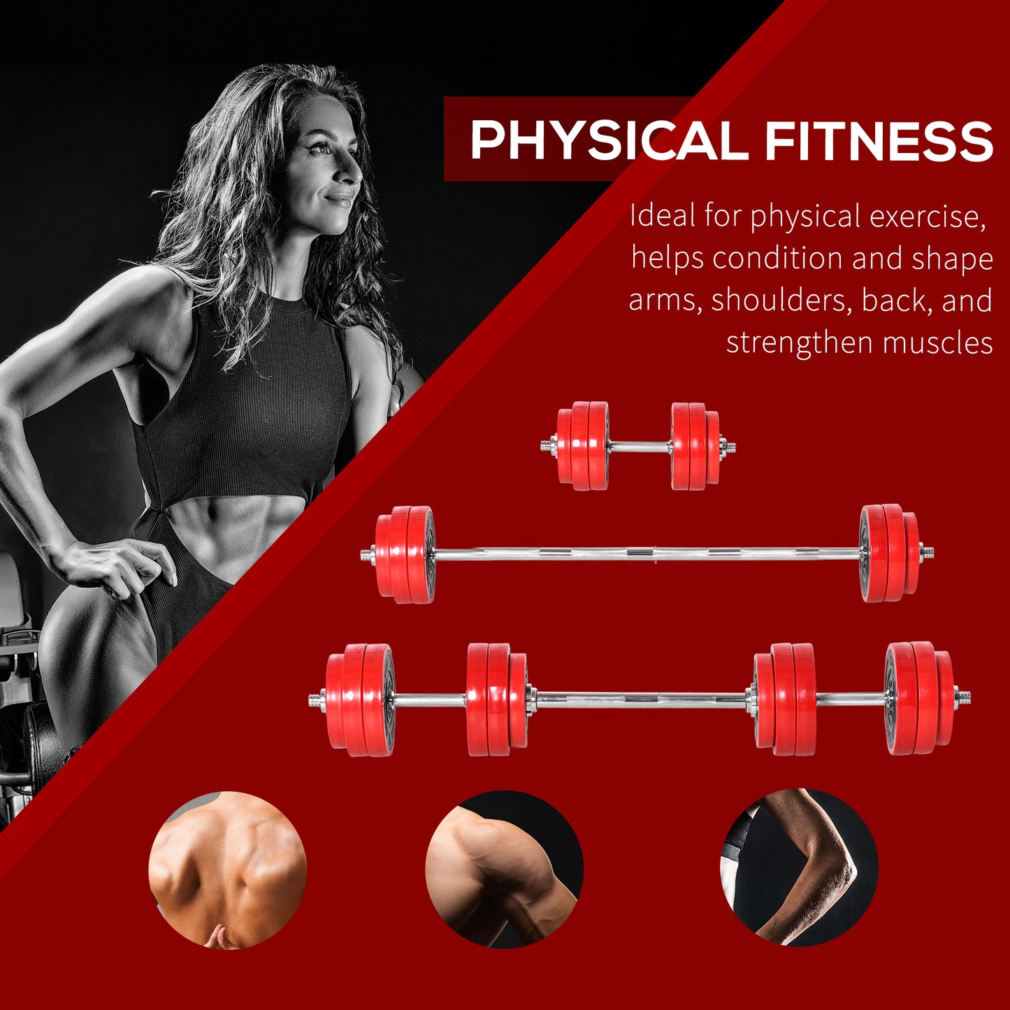 Adjustable Dumbbell Set - 66 lbs - Image 3