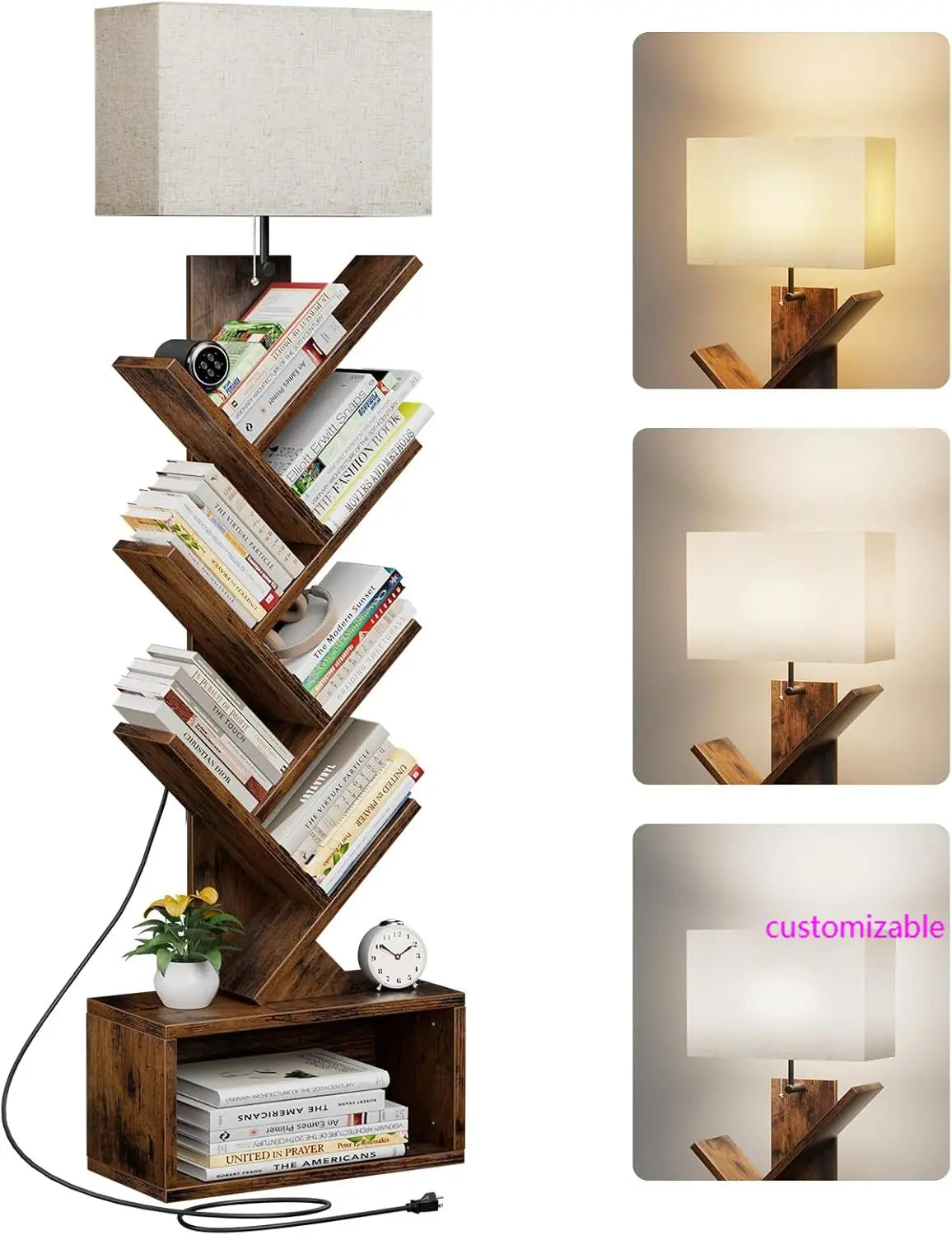 Tree Bookshelf with Light - Image 1